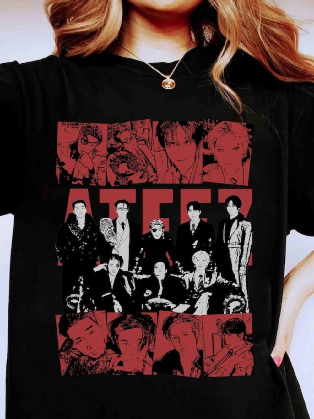 Ateez Member Group Shirt, Ateez Inspired Kpop Shirt